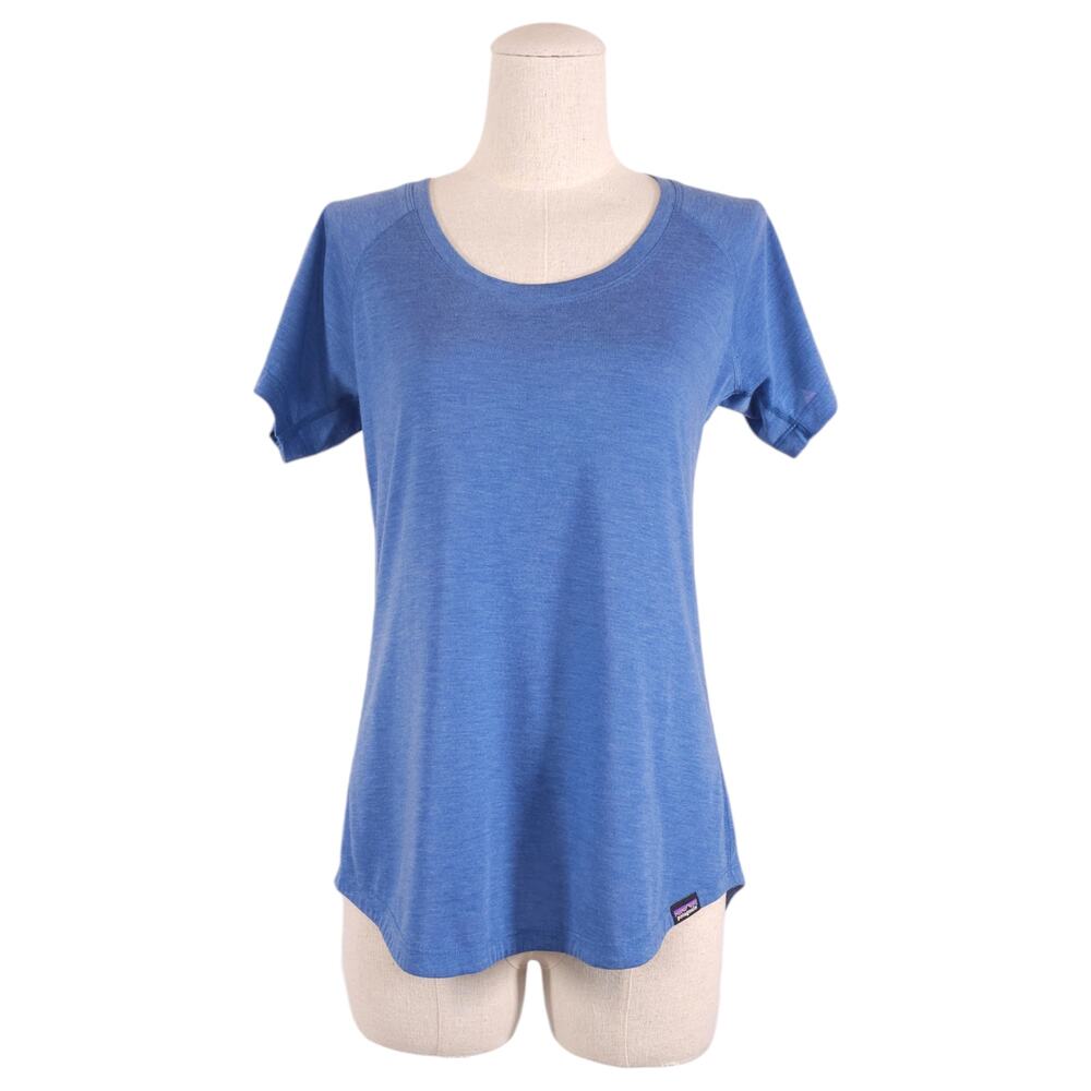 Patagonia Capilene Cool Trail Tee Blue Sz Small